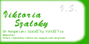 viktoria szaloky business card